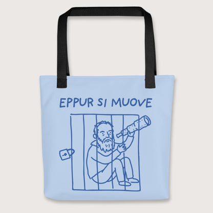 Black Galileo Galilei And Yet It Moves Bag - history buff gift by HistoHead