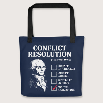 Black Robespierre's Conflict Resolution Bag - history buff gift by HistoHead