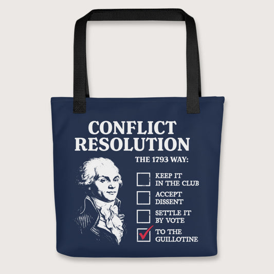 Black Robespierre's Conflict Resolution Bag - history buff gift by HistoHead