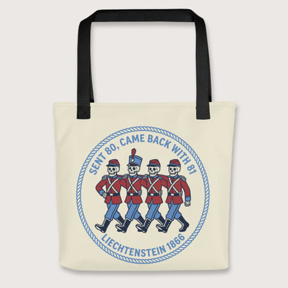 Black Liechtenstein 1866 Bag - history buff gift by HistoHead
