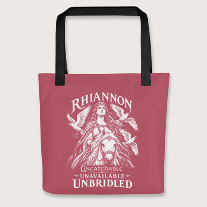 Black Rhiannon Uncatchable Unavailable Unbridled Bag - history buff gift by HistoHead