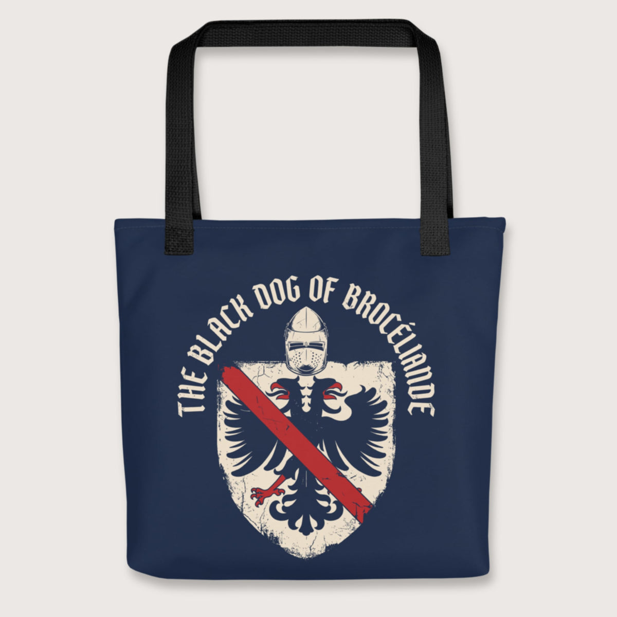 Black Du Guesclin The Black Dog of Brocéliande Bag - history buff gift by HistoHead