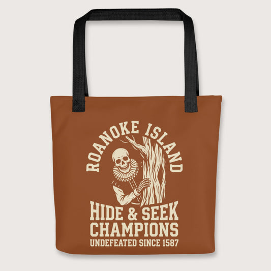 Black Roanoke Island Hide & Seek Bag - history buff gift by HistoHead