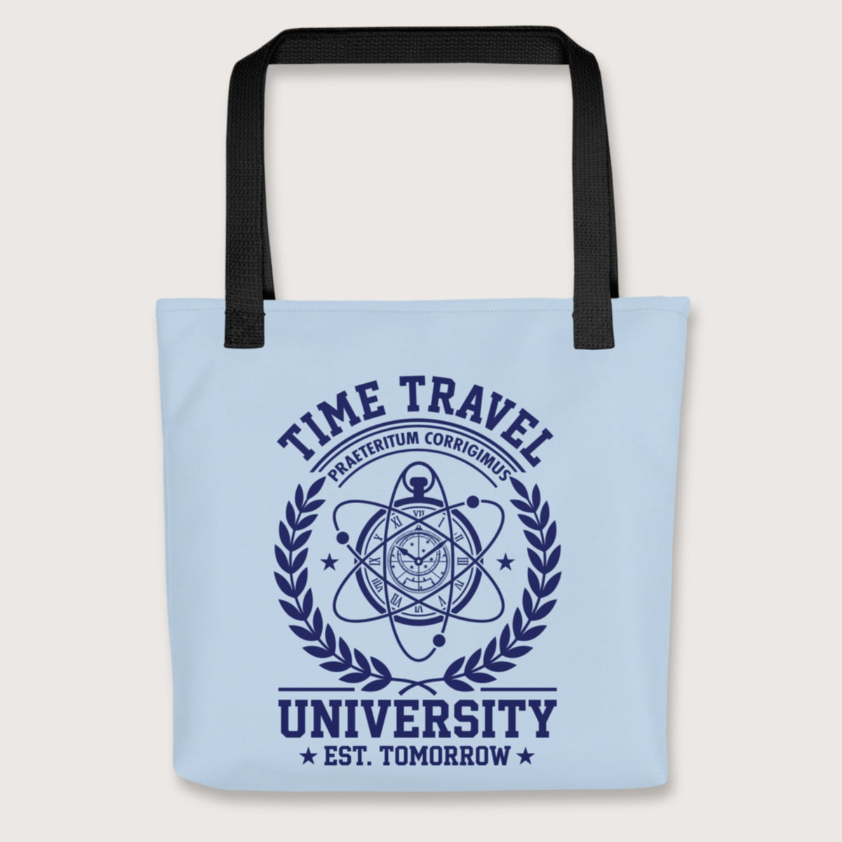 Black Time Travel University Bag - history buff gift by HistoHead
