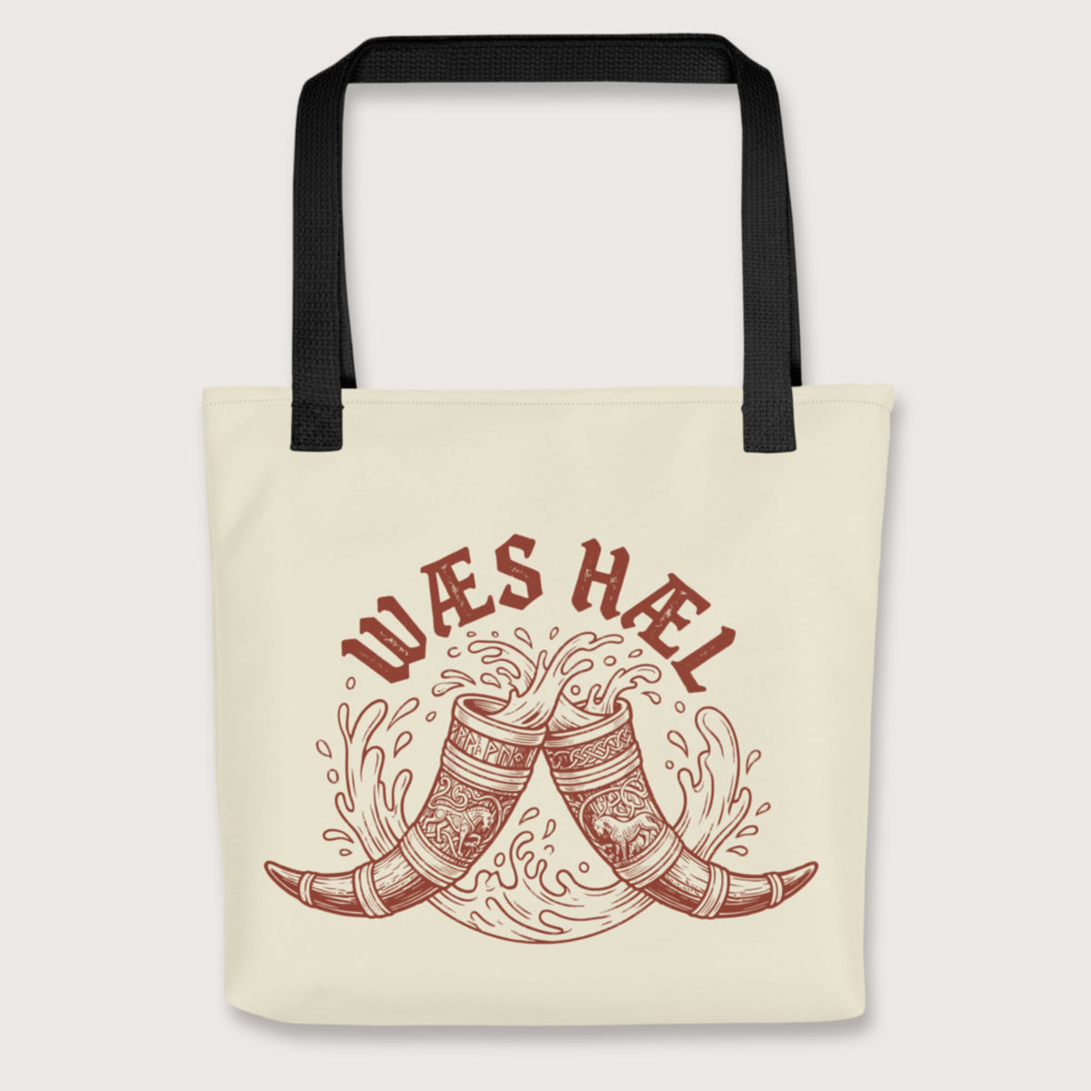 Black Wæs Hæl Bag - history buff gift by HistoHead