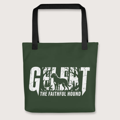 Black Gelert The Faithful Hound Bag - history buff gift by HistoHead