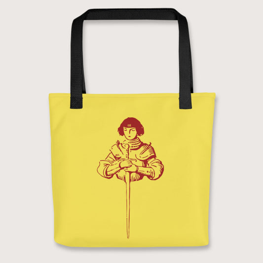 Black Joan of Arc Stamp Bag - history buff gift by HistoHead