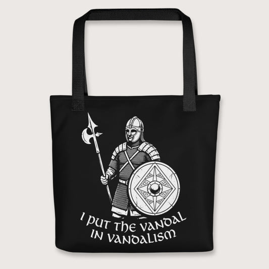 Black Vandal in Vandalism Bag - history buff gift by HistoHead
