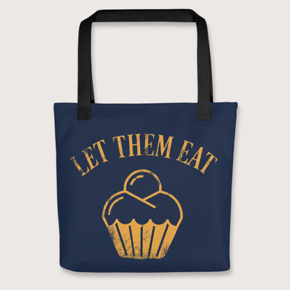 Black Let Them Eat Cake Bag - history buff gift by HistoHead