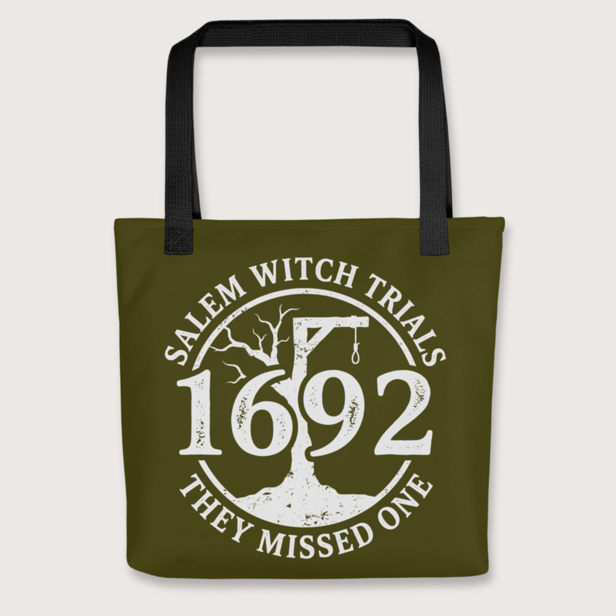 Black Salem Witch Trials They Missed One Bag - history buff gift by HistoHead