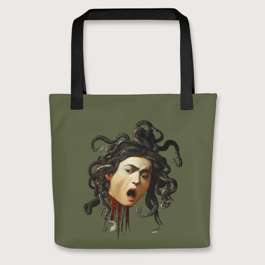 Black Medusa by Caravaggio Bag - history buff gift by HistoHead