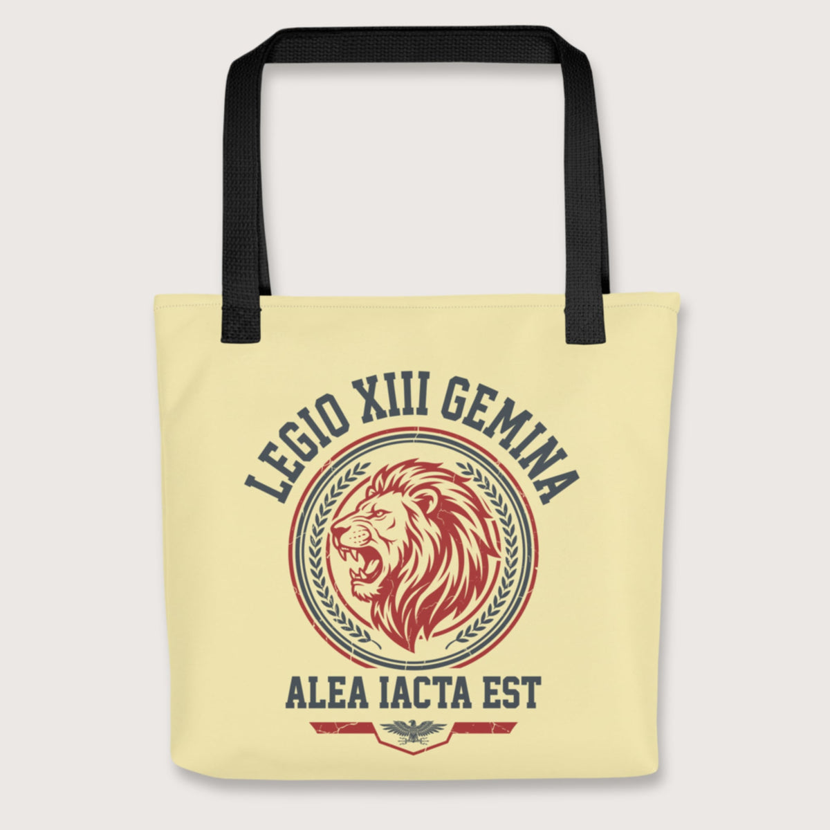 Black Legio XIII Gemina Alea Iacta Est Bag - history buff gift by HistoHead