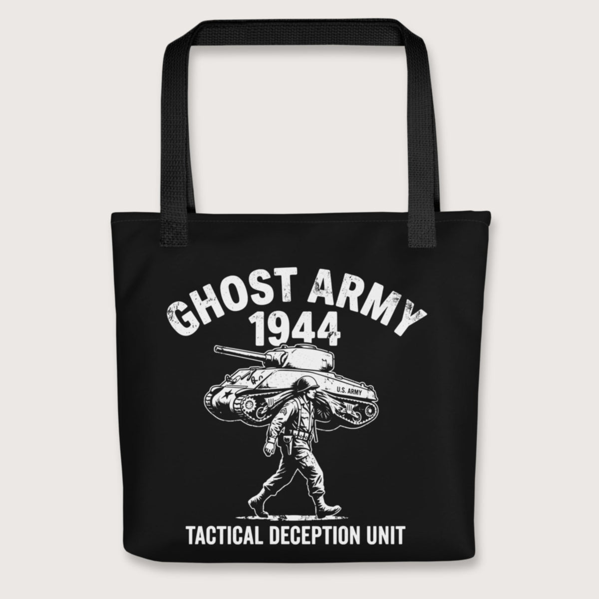 Black Ghost Army Bag - history buff gift by HistoHead