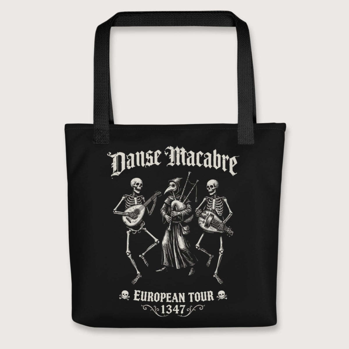 Black Danse Macabre European Tour Bag - history buff gift by HistoHead