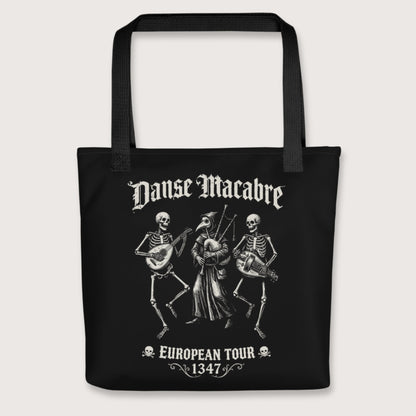 Black Danse Macabre European Tour Bag - history buff gift by HistoHead