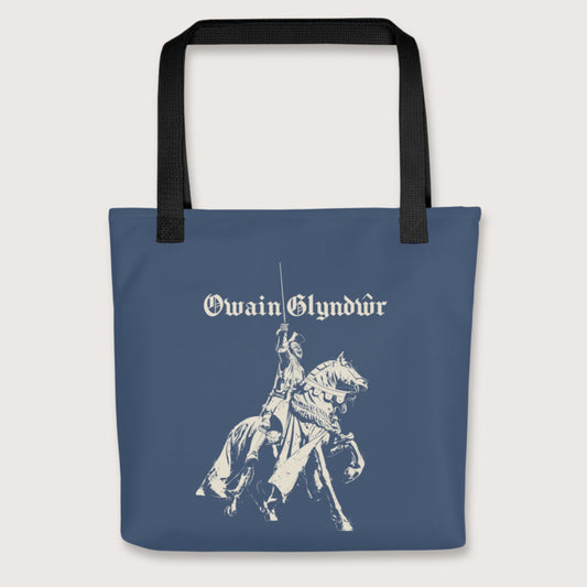 Black Owain Glyndŵr Statue Bag - history buff gift by HistoHead