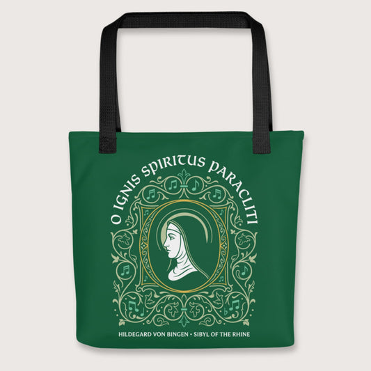 Black Hildegard von Bingen Bag - history buff gift by HistoHead