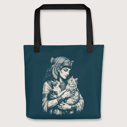 Black Cleopatra's Cats Bag - history buff gift by HistoHead