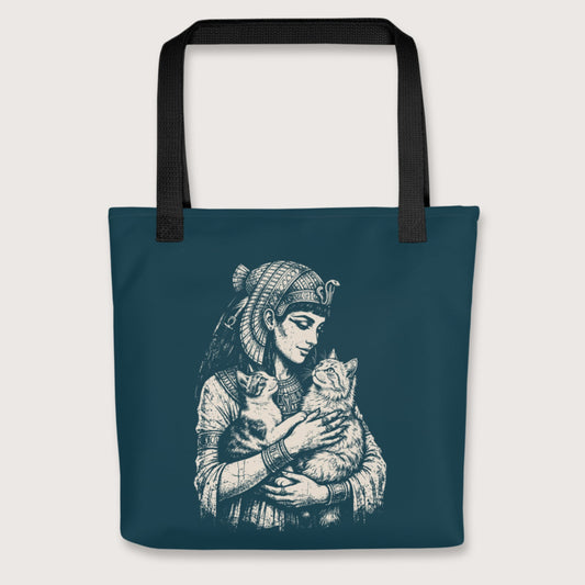 Black Cleopatra's Cats Bag - history buff gift by HistoHead