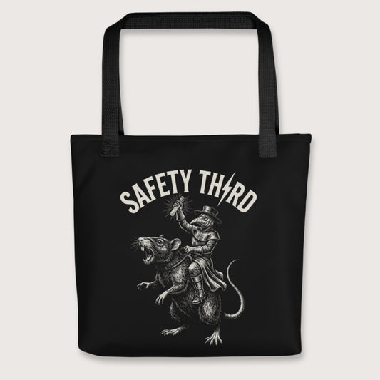 Black Plague Doctor Safety Third Bag - history buff gift by HistoHead