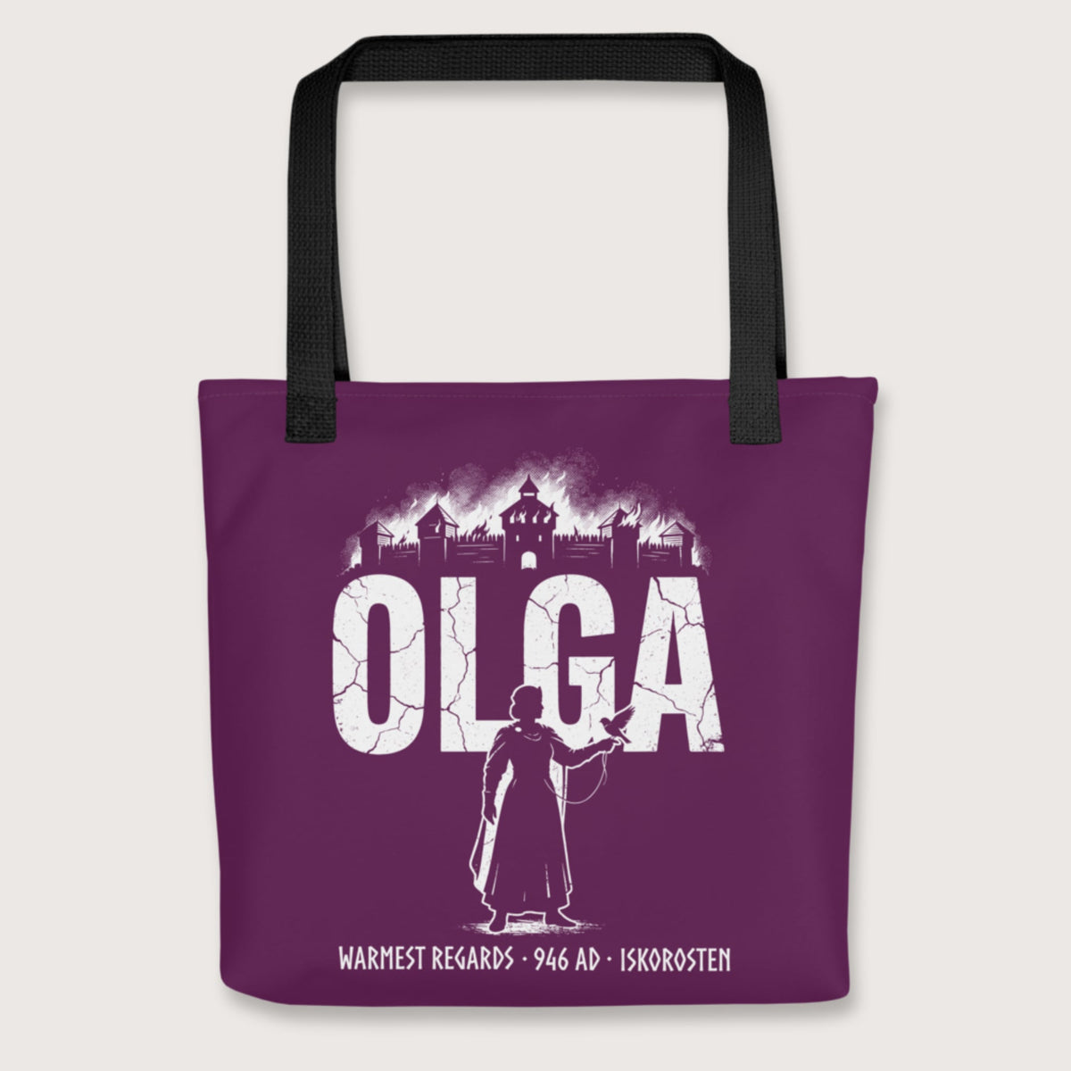 Black Olga of Kiev Warmest Regards Bag - history buff gift by HistoHead