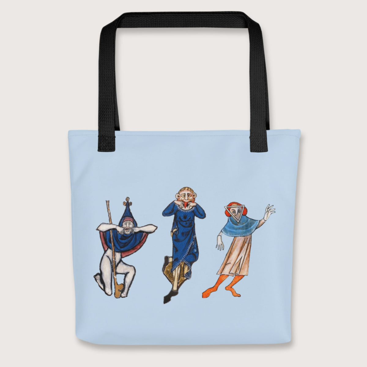 Black Medieval Fun Time Bag - history buff gift by HistoHead