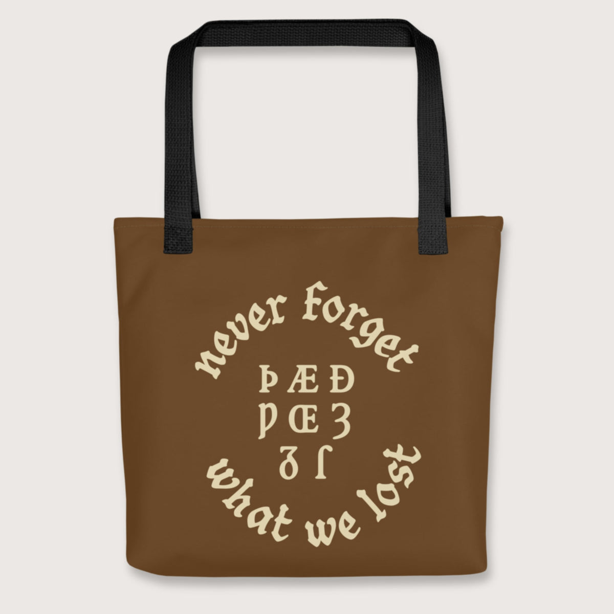 Black Never Forget Lost Letters Bag - history buff gift by HistoHead