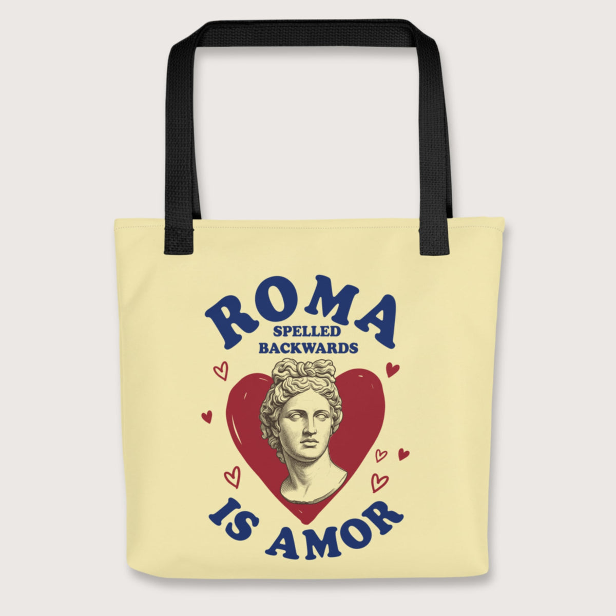 Black Roma Spelled Backwards Is Amor Bag - history buff gift by HistoHead