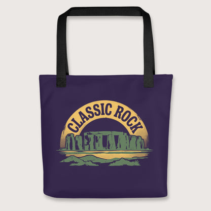 Black Stonehenge Classic Rock Bag - history buff gift by HistoHead