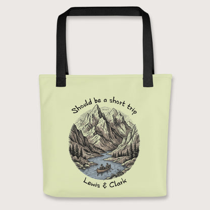 Black Lewis & Clark Short Trip Bag - history buff gift by HistoHead