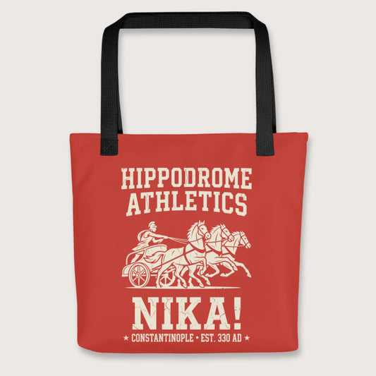 Black Hippodrome Athletics Bag - history buff gift by HistoHead