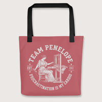 Black Team Penelope Procrastination Bag - history buff gift by HistoHead