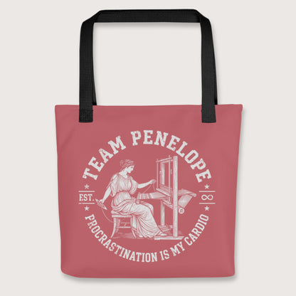 Black Team Penelope Procrastination Bag - history buff gift by HistoHead