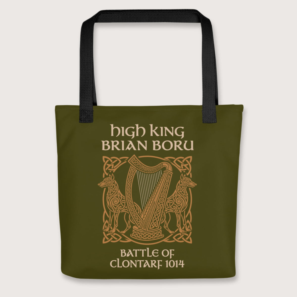 Black Brian Boru Bag - history buff gift by HistoHead