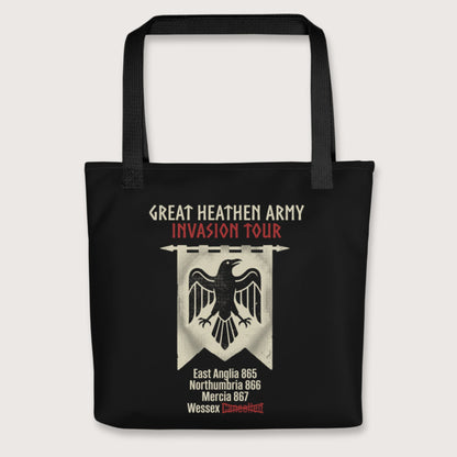 Black Great Heathen Army Invasion Tour Bag - history buff gift by HistoHead