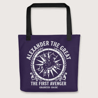 Black Alexander the Great First Avenger Bag - history buff gift by HistoHead