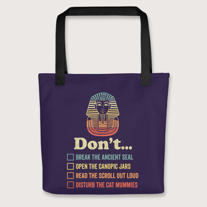 Black King Tutankhamun Advice Bag - history buff gift by HistoHead