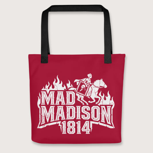 Black Mad Madison Bag - history buff gift by HistoHead