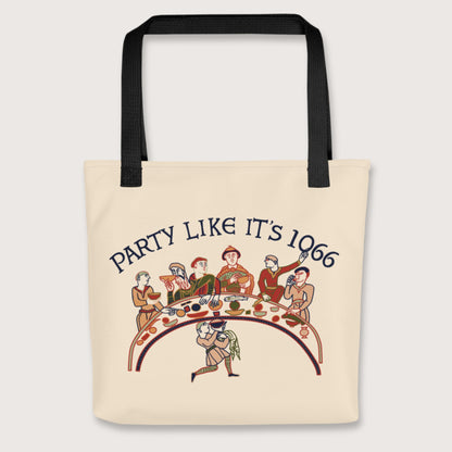Black Bayeux Tapestry Party Like It's 1066 Bag - history buff gift by HistoHead