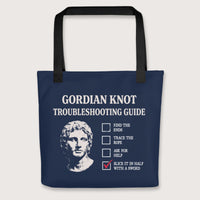 Black Alexander's Gordian Knot Guide Bag - history buff gift by HistoHead