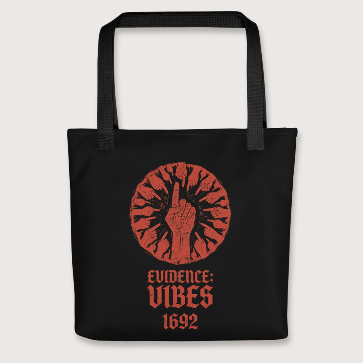 Black 1692 Salem Witch Trials Evidence Bag - history buff gift by HistoHead