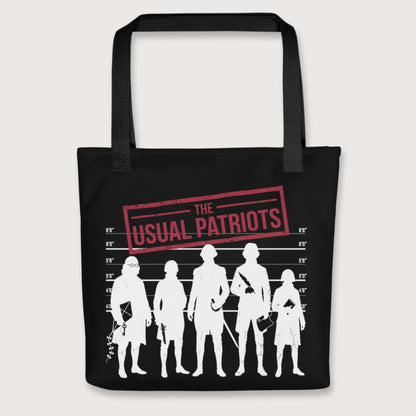 Black The Usual Patriots Bag - history buff gift by HistoHead