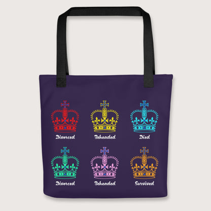 Black Six Queens Bag - history buff gift by HistoHead