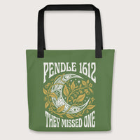 Black Pendle Witch Trials They Missed One Bag - history buff gift by HistoHead