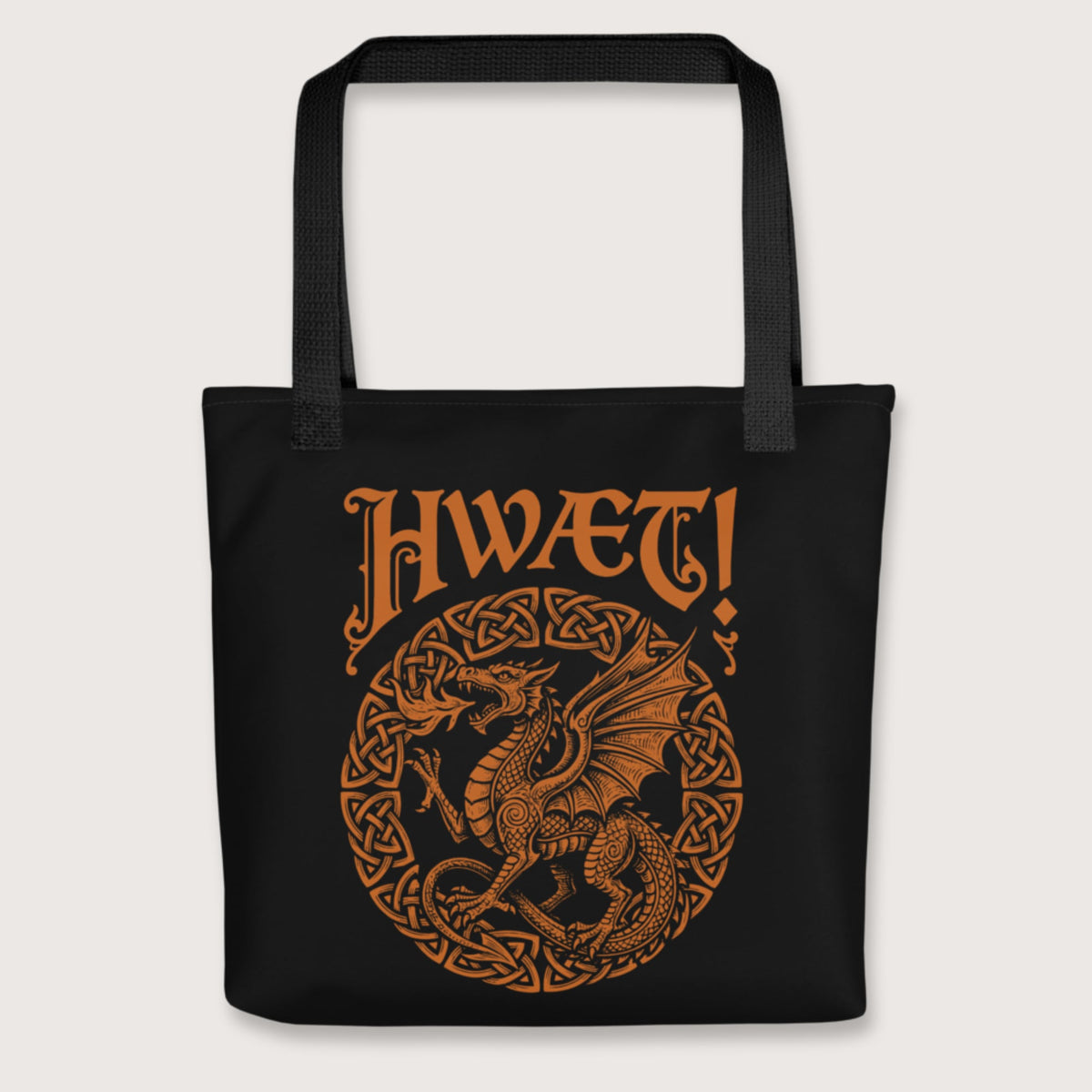 Black Hwaet Dragon Bag - history buff gift by HistoHead