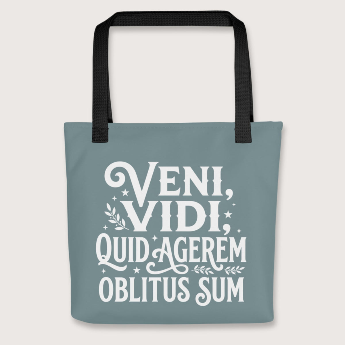 Black Latin I Came I Saw I Forgot I Was Doing Bag - history buff gift by HistoHead