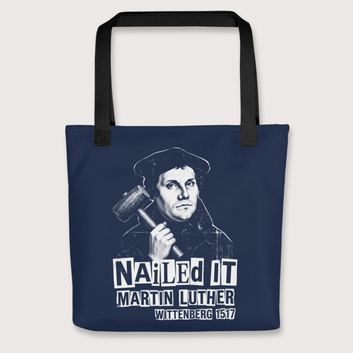 Black Nailed It Bag - history buff gift by HistoHead