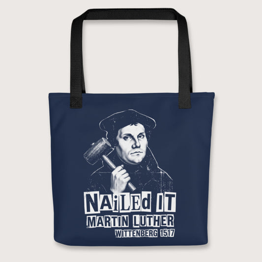 Black Nailed It Bag - history buff gift by HistoHead