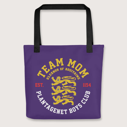 Black Team Mom Eleanor of Aquitaine Bag - history buff gift by HistoHead