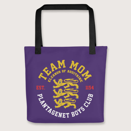 Black Team Mom Eleanor of Aquitaine Bag - history buff gift by HistoHead